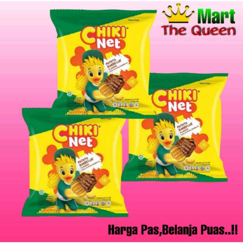 

CHIKI NET snack potato BBQ 1 pack isi 10 x 18gr