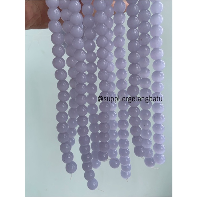 Bahan renceng kalung Gelang PURPLE CAT EYE 10mm mata kucing natural