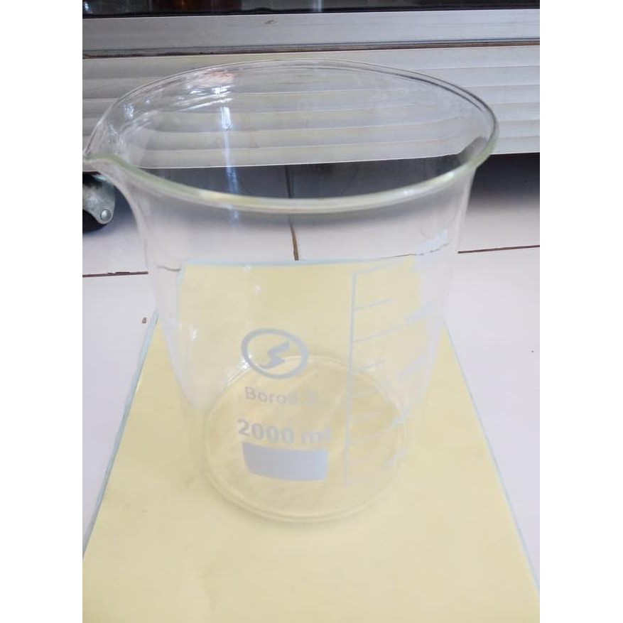 Gratis Ongkir BEAKER GLASS RRC KACA 1000ML / BEAKER UKUR 1000ML / BEAKER 1 LITER Jakarta