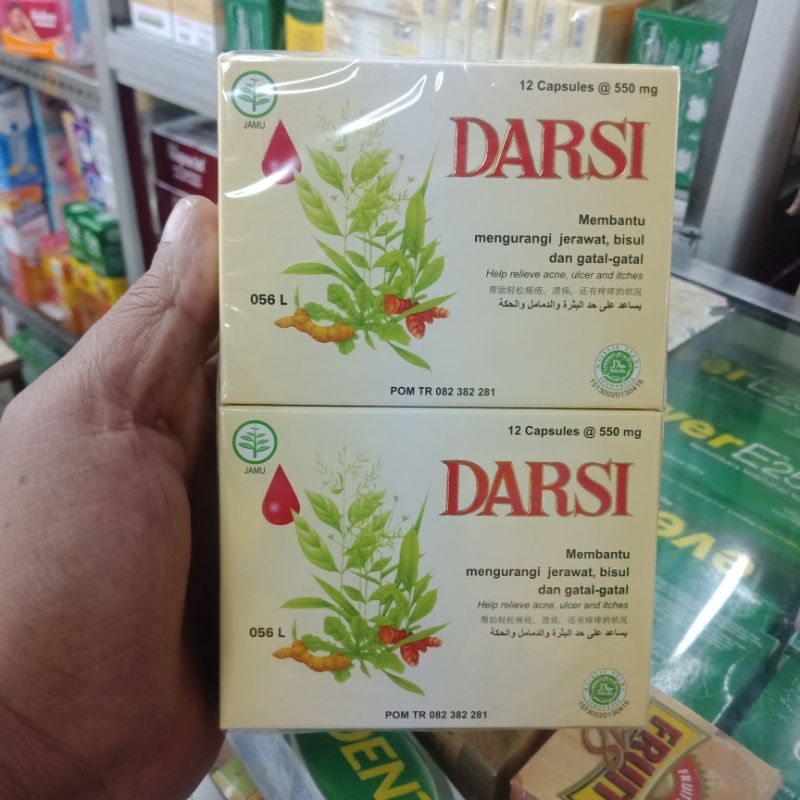 Jual Darsi Obat Jerawat Bisul Dan Gatal 12kapsul 550mg Shopee Indonesia