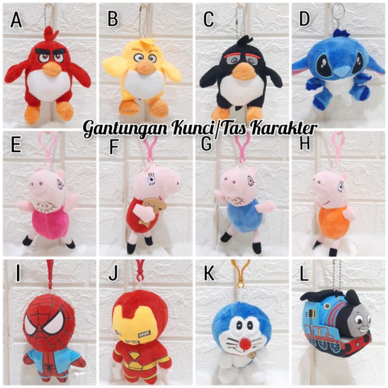 Gantungan Kunci Karakter Gantungan Tas Lucu Gantungan Karakter Nailong Dino kuning
