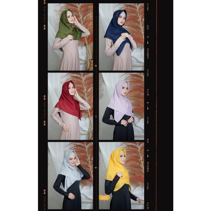 SEGI EMPAT VIOLA BY LINALIVIA || HIJAB POLOS || JILBAB SEGI EMPAT || HIJAB VOAL SAHARA