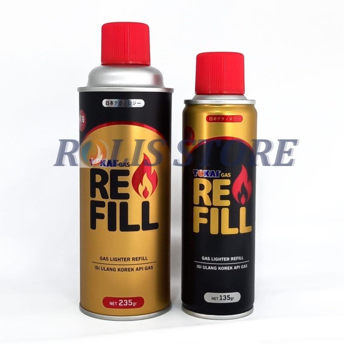 COD - TOKAI Gas Lighter Refill 135g ORI (Isi Korek Api)