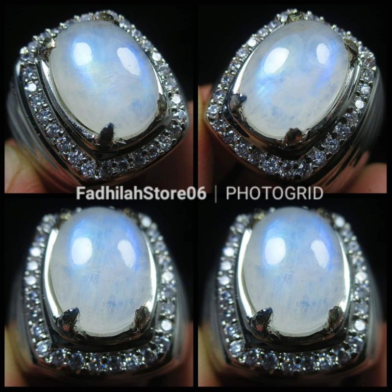 NATURAL MOONSTONE BIDURI BULAN SRILANKA OVAL