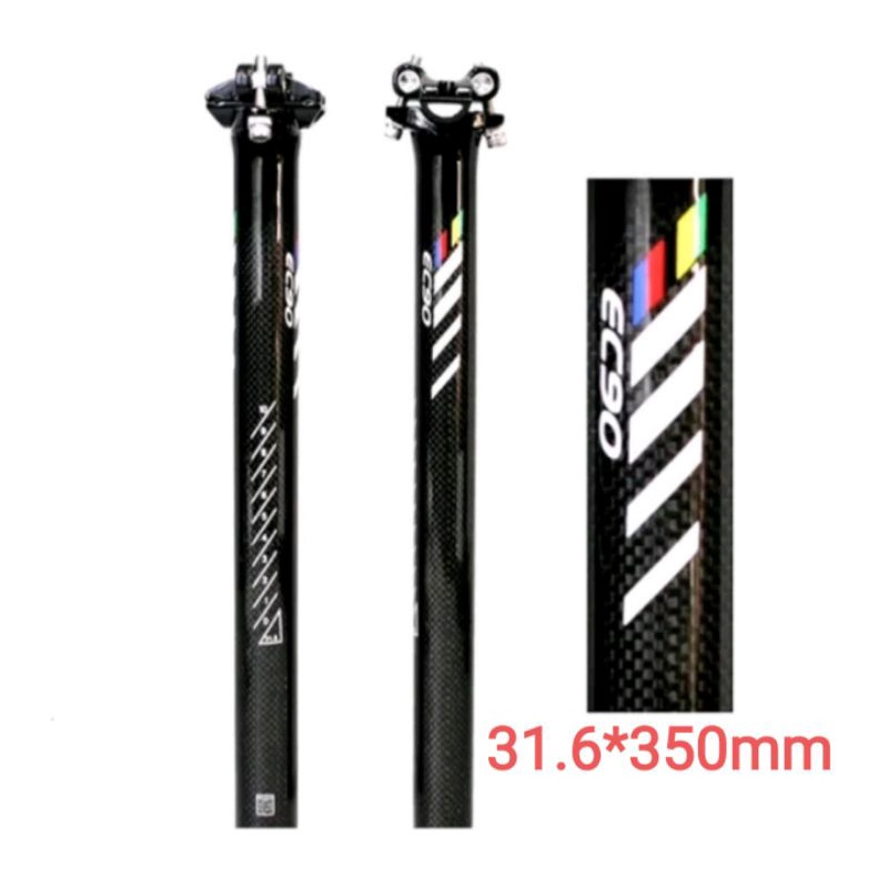 Seatpost EC90 Carbon 31.6mm Panjang 350mm Seatpost Full Carbon Sepeda