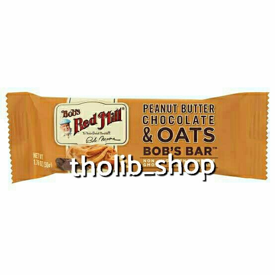 

bob's red mill peanut butter chocolate & oats bar whole grain 50gr