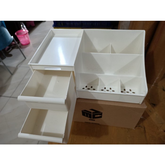 Rak Kosmetik Rak Make Up Multifungsi Cosmetic Storage Drawer 3 Susun 2 Laci Kotak Penyimpanan