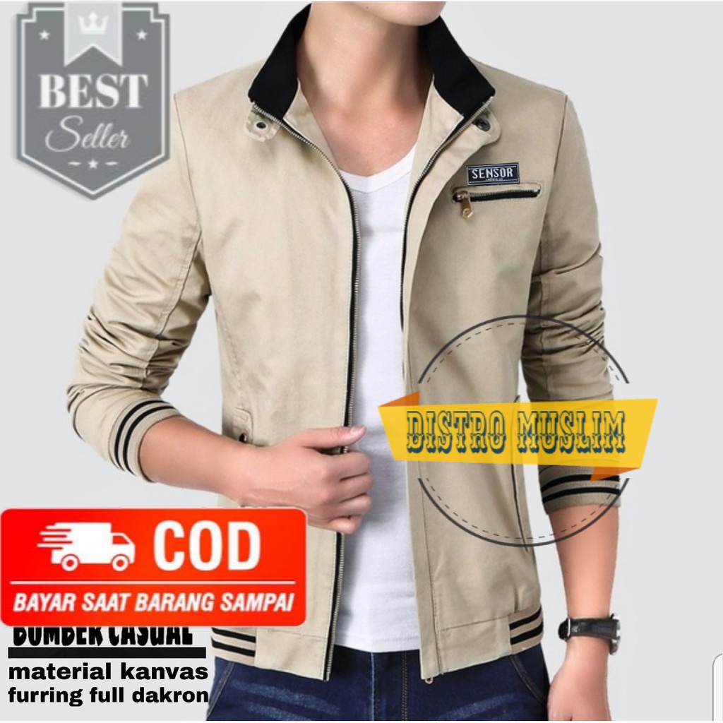 Jaket Bomber Pria / Jaket Bomber Casual Original Sensor #