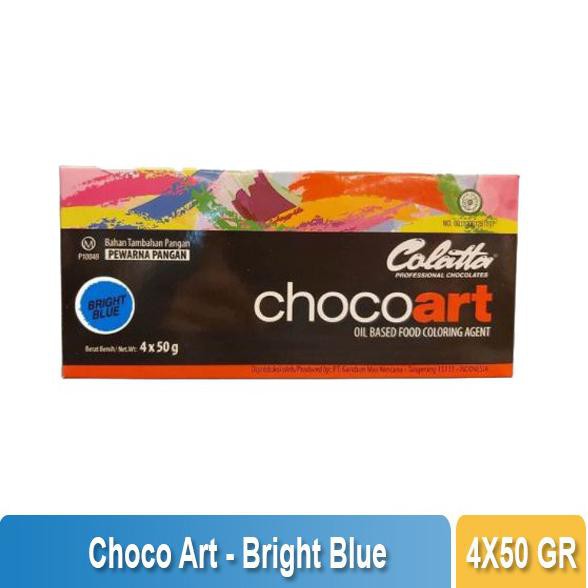 

COLATTA - CHOCO ART PEWARNA MAKANAN BRIGHT BLUE - BOX (4X50GR)