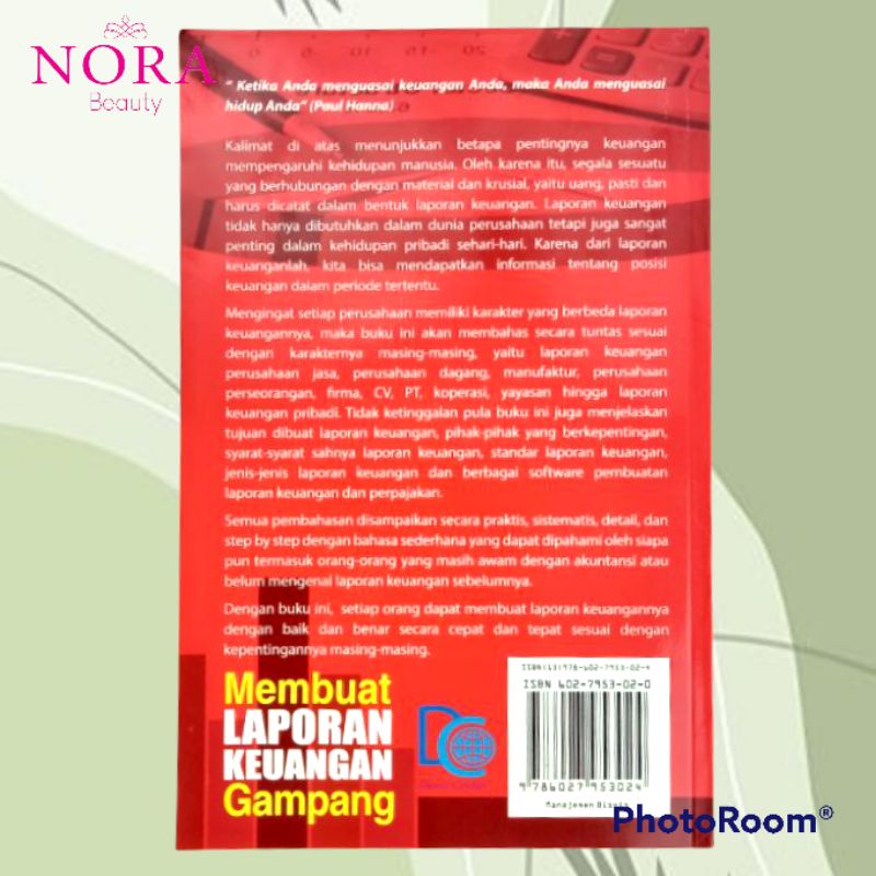 Buku membuat laporan keuangan gampang // murah