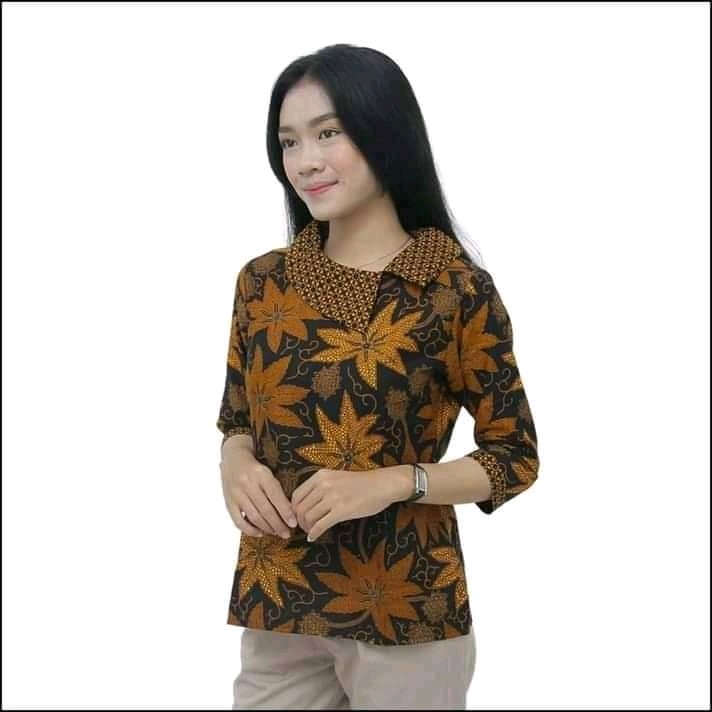 Atasan Batik Wanita Blouse Modern S-m-l-xl-xxl-3l-4l-5l