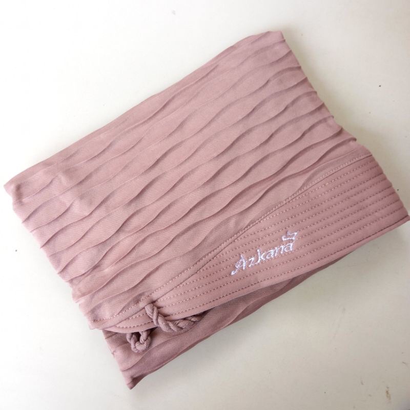 BERGO PLISKET TALI KEPANG ABIDAH ORI BY AZKANA - Jilbab Instan Plisket Gelombang Terbaru Realpict dan Original by Azkana-Mocca