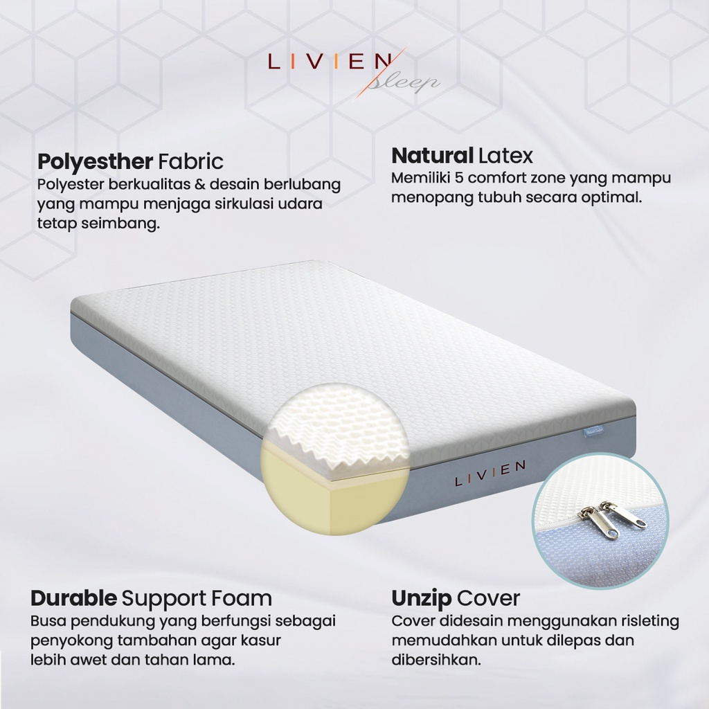 Kasur Busa Latex, Matras Busa Latex, Livien Latex Prestige Mattress