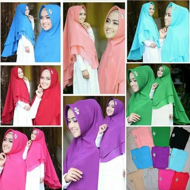 Hijab/Jilbab Khimar Ellya original Hijab khimar syar'i