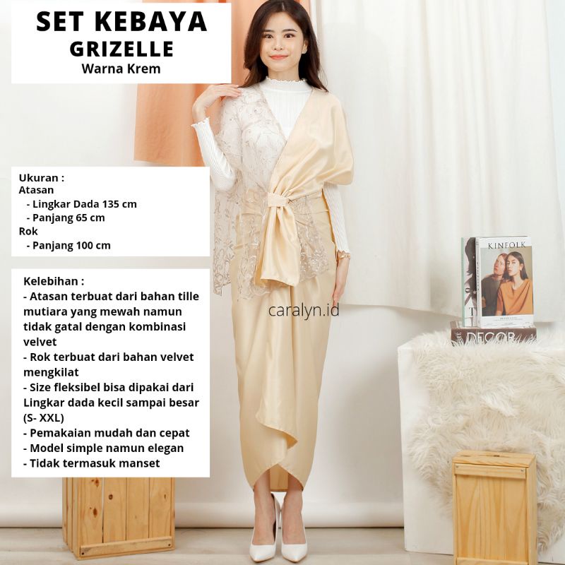 KEBAYA SET GRIZELLE KEBAYA KEKINIAN SET ATASAN DAN ROK