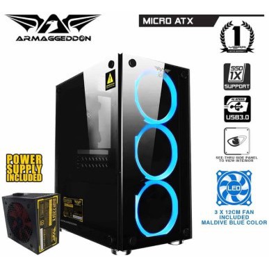 PC Gaming Ryzen 3 2200G RAM 8GB HDD 1 TB Include 24 Inch Curved