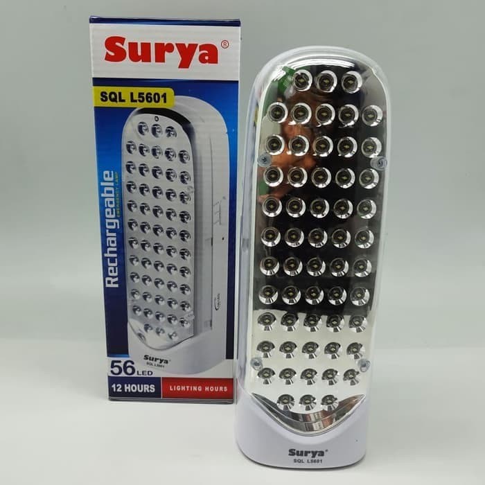 Lampu Darurat SURYA SQL L5601 Frosted Lampu Led Emergency Darurat Rechargeable