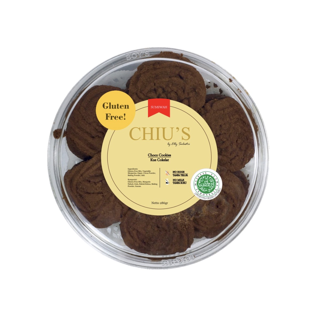 

CHIU’S Choco Cookies Vegan Vegetarian Gluten Free