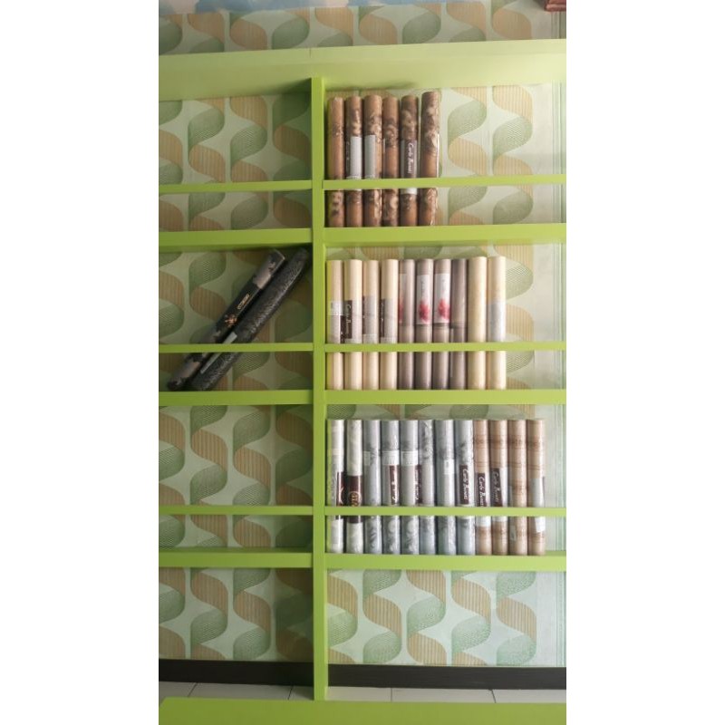 Wallpaper dinding vinyl motif timbul