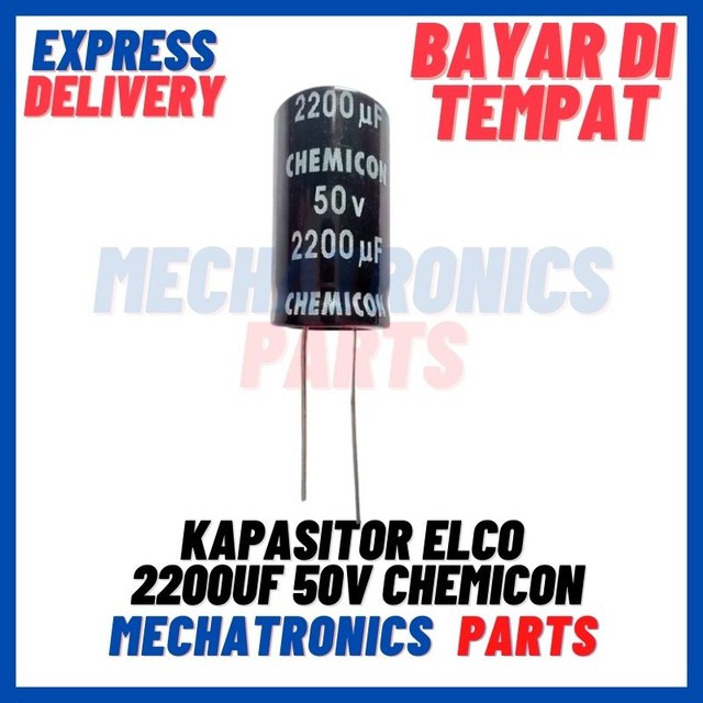 [PAS-9656] KAPASITOR ELCO 2200UF 50V CHEMICON