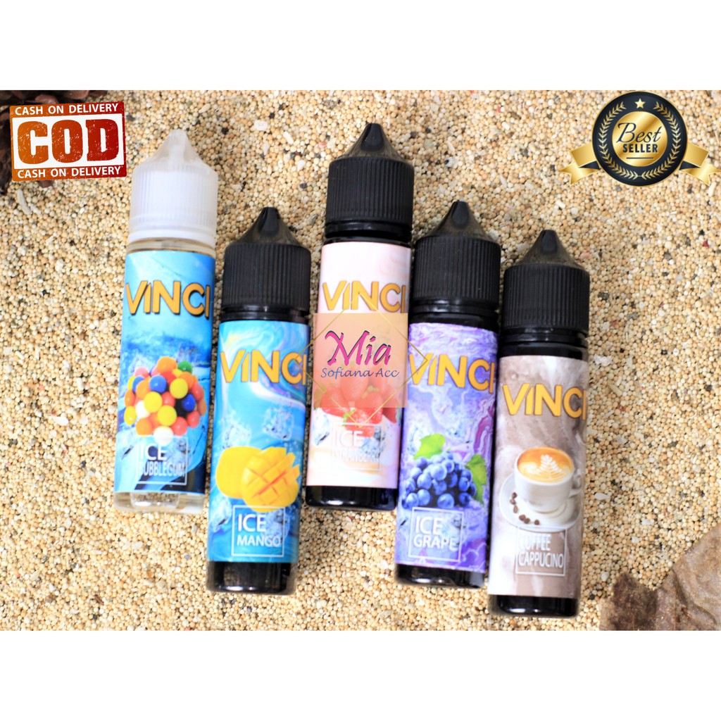 LIQUIDs 60ML FREEBASE VOOPOOO VINCI CAIRAN PODs MURAH NON NIKOTIN HARGA PER BOTOL