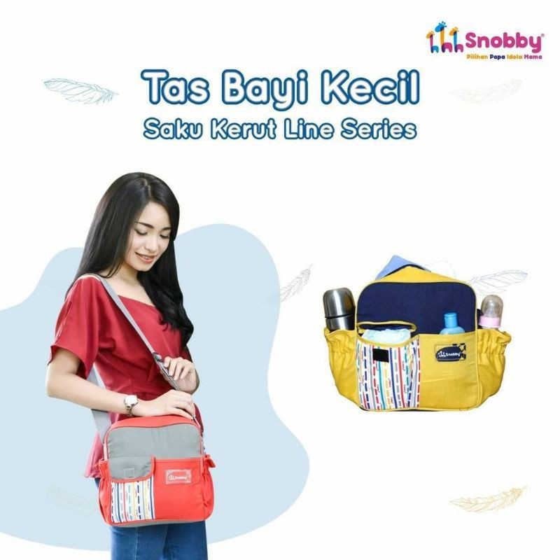 Snobby Tas Bayi Kecil Saku Kerut Line Series - TPT1672