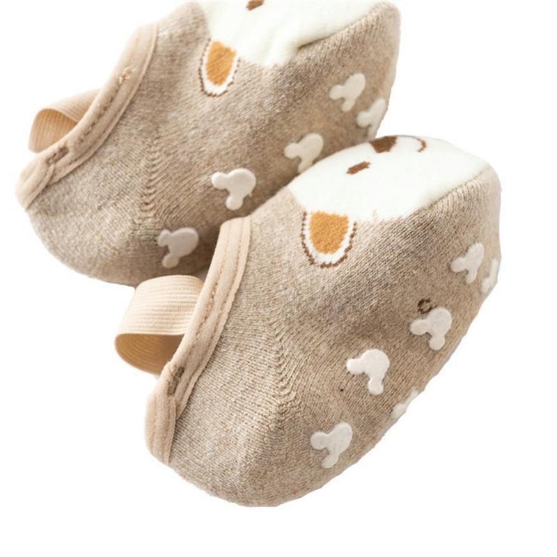 BRGUNIK Kaos Kaki Ankle Dengan Strap Motif Kartun Hewan Bahan Katun Anti Slip untuk Bayi R307