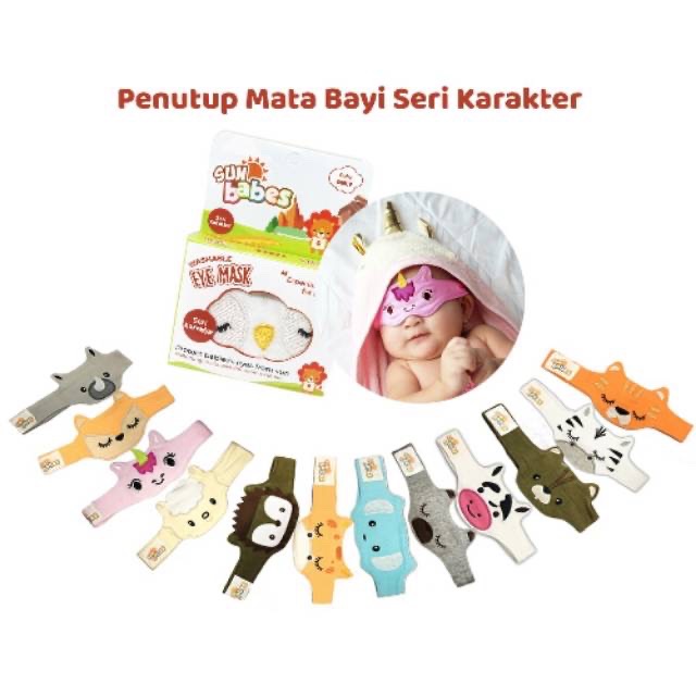 Kacamata Jemur Bayi Sunbabes LIMITED EDITION / Eye mask Protector / Penutup mata bayi