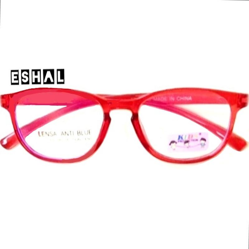 KACAMATA ANAK ANTI RADIASI (BLUERAY) CEWE COWO-Merah