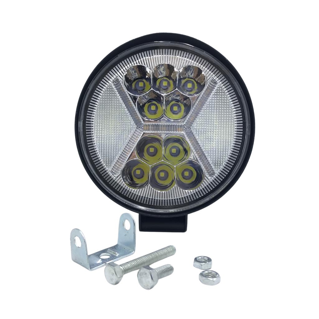 Lampu Tembak Sorot LED Worklight 4 inch 177 Watt 2 Warna Motor Mobil Offroad 4x4 Kotak Bulat 177W