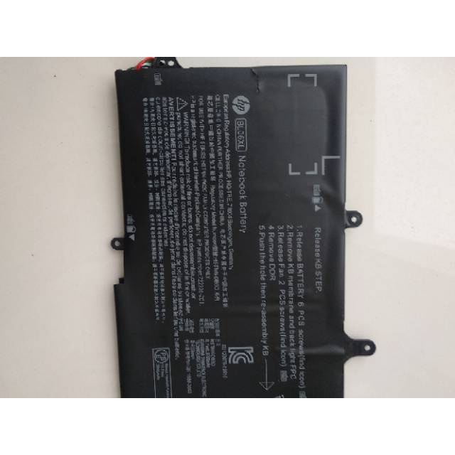 Baterai Battery Laptop HP EliteBook Folio 1040 G0 G1 G2 BL06XL HSTNN-DB5D HSTNN-W02C Original