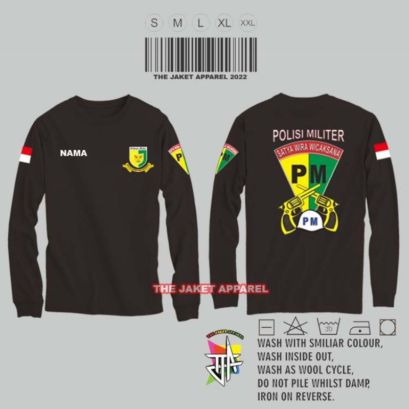 Kaos Polisi Militer - Baju Lengan Panjang Polisi Militer - Polisi