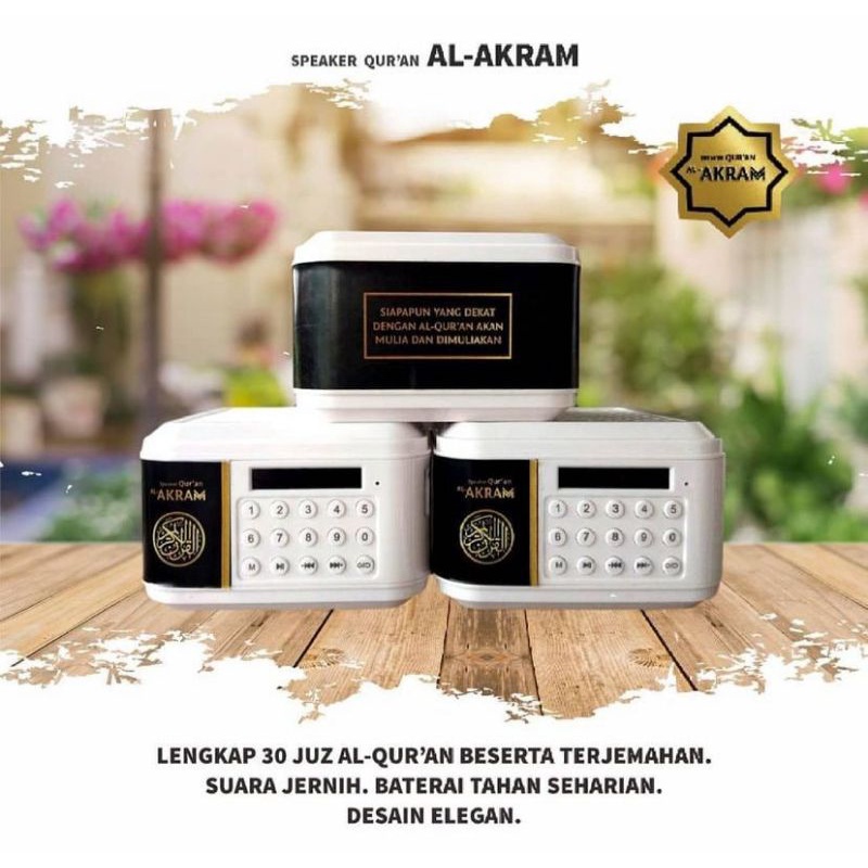 AL-AKRAM-speaker-quran-al-akram-eksklusif-B6-putih