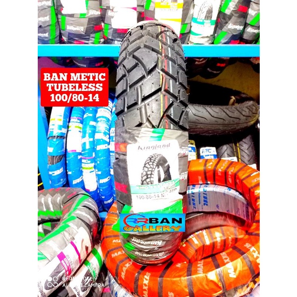 Ban Montor Matic tubeless kingland 100/80-14 king anaconda ban honda vario beat scupy spacy lexy xre