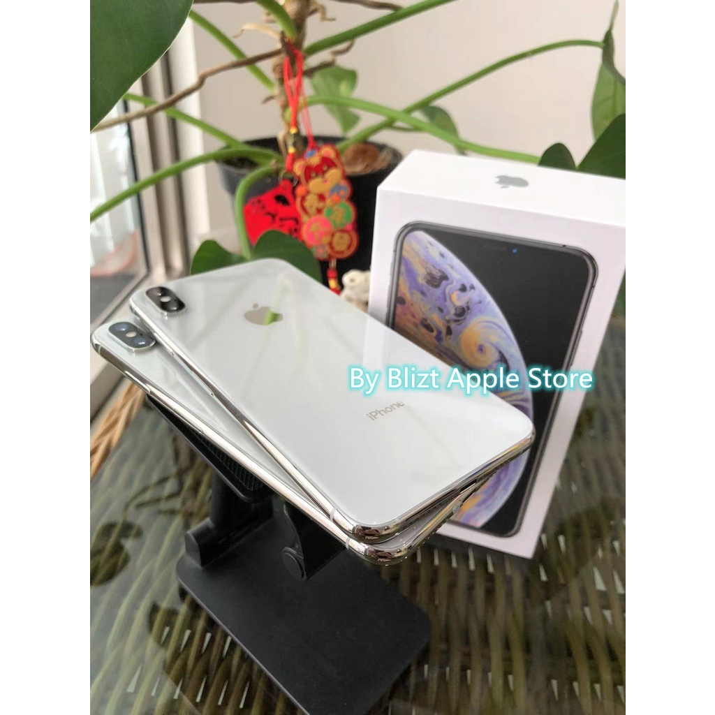 iPhone Xs Max 256GB All Sim Silent Fullset Original Second Mulus100% 3utools All Green (Garansi 1 Tahun)