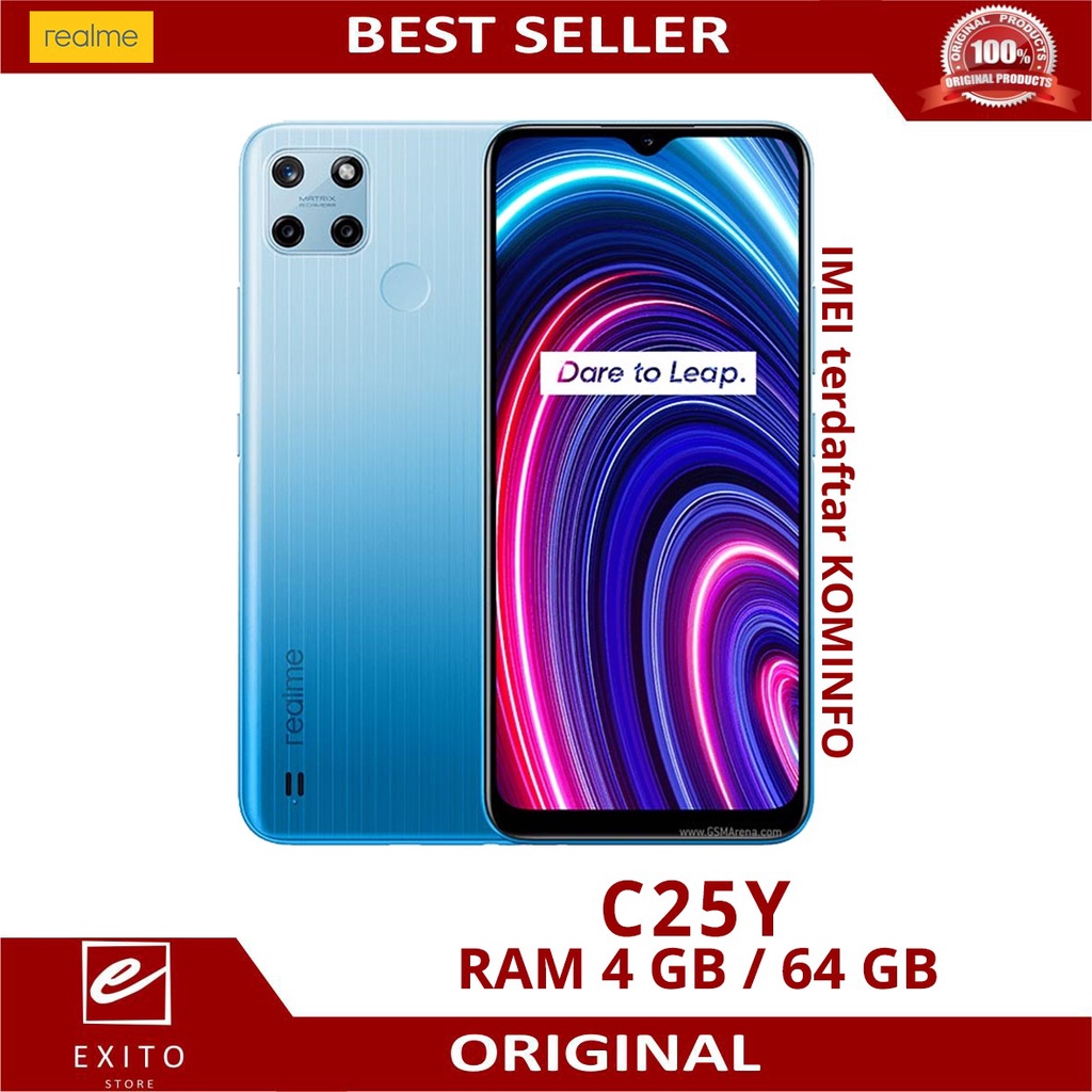 REALME C25 Y RAM 4/64 GB GARANSI RESMI REALME C25Y RAM 4GB ROM 64GB NEW SERIES