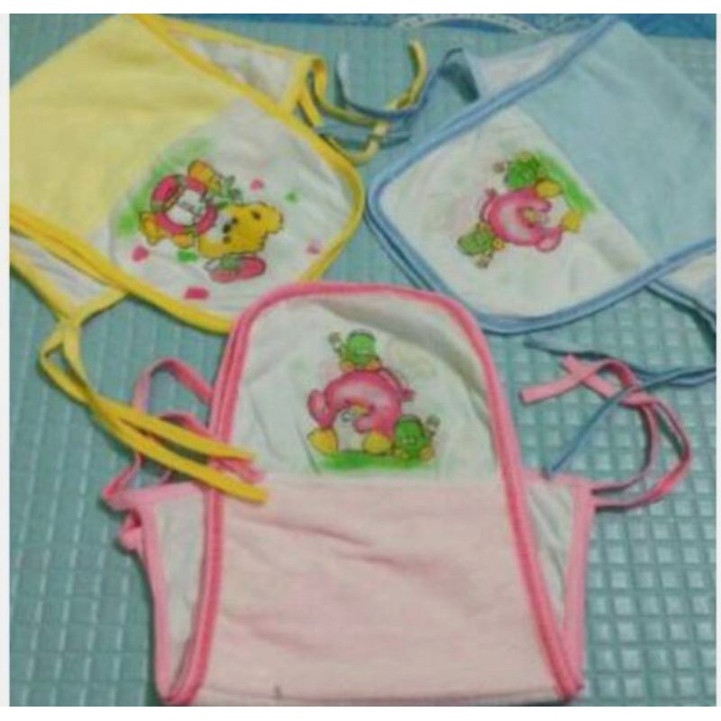 3 PIECES Popok Bayi Kombinasi Handuk dan Kain, Popok Handuk Bayi Putih Motif, Harga Term