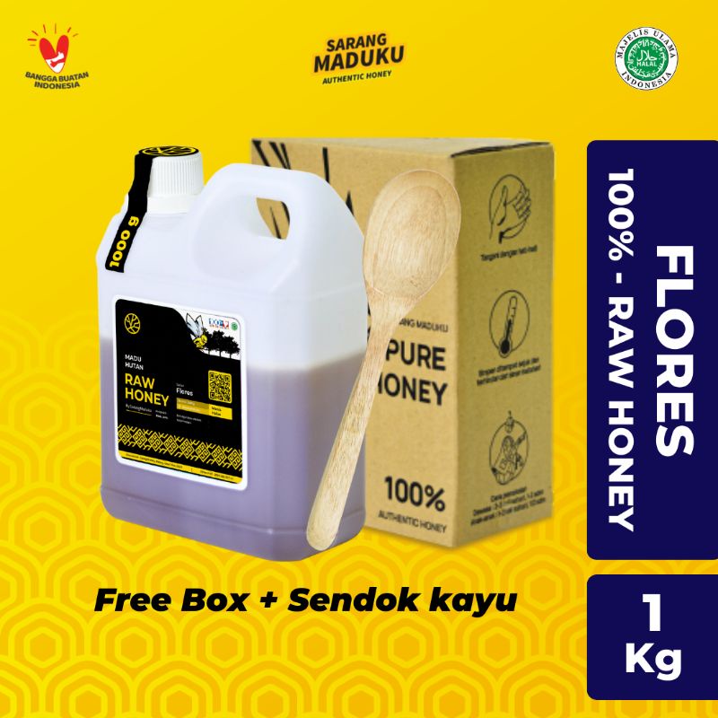 

Sarang Maduku - Madu Flores Asli Murni 100% Raw Honey 1kg