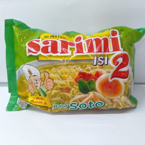 

NOODLES/MIE INSTANT SARIMI ISI 2 KUAH RASA SOTO SATUAN