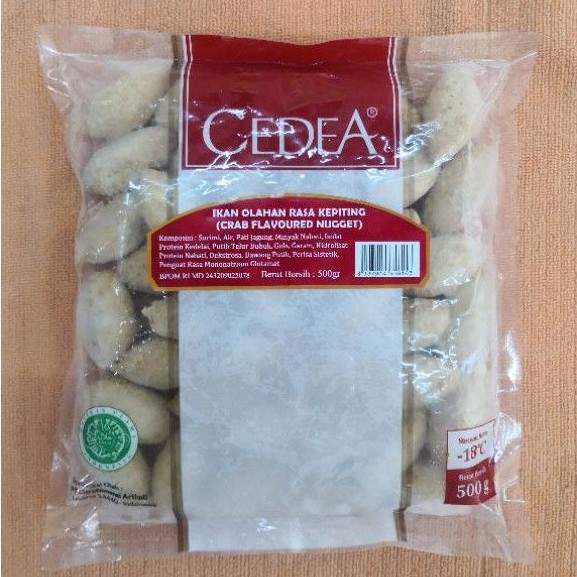 

Cedea Crab Flavoured Nugget 500 Gram Naget kepiting/bakso ikan/baso ikan/frozen