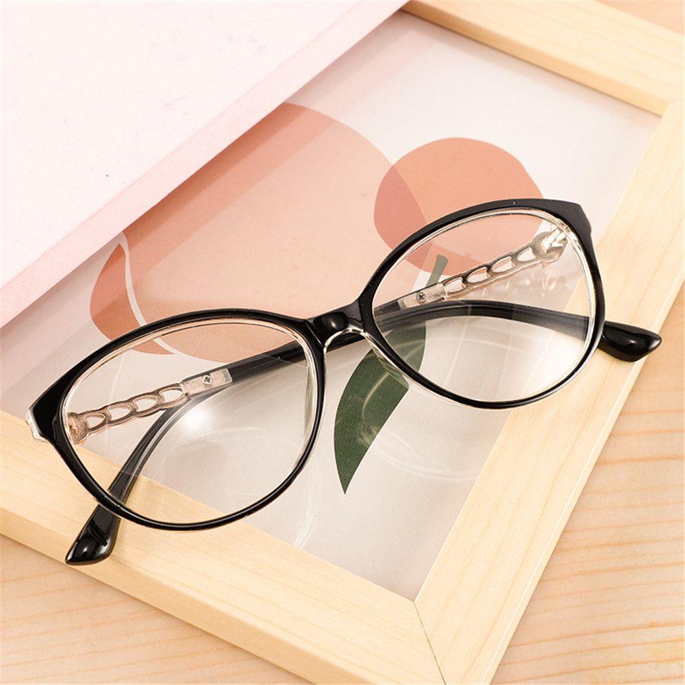 ❈ROWAN❈ New Fashion Round Glasses Vintage Optical Glasses Eyeglasses Frame Portable Vision Care Oversized Women Men Spectacles/Multicolor