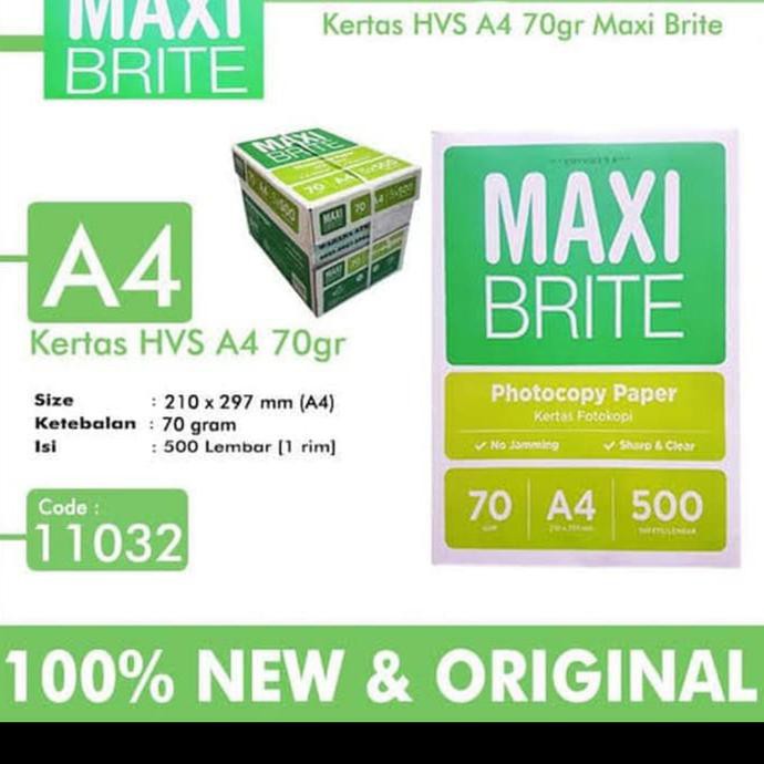 

Kertas Hvs A4 70 Maxi Brite 1 Dus Anijejestore