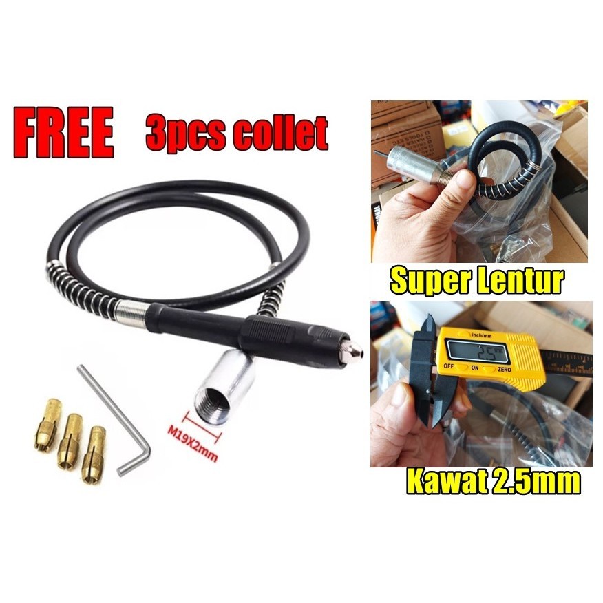 Selang Fleksibel Mini Grinder Kabel Kawat Mesin Bor Mini Die Grinder Cable Flexible