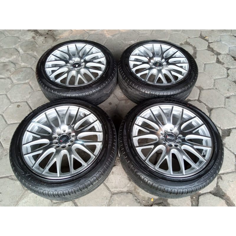 velg Racing Nifty HSR Ring 17+ban zeteex 205 50 R17 lebar 7,5 pcd 5x100 5x114 Ertiga APV Luxio grand