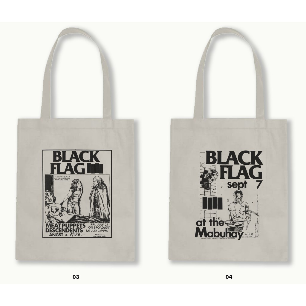 TOTE BAG BLACU  - BLACK FLAG