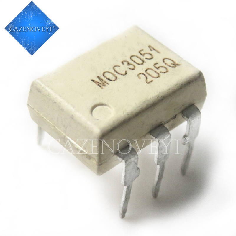 10pcs Ic Moc3051 Dip-6 Smd-6 Optocoupler Triac-Out