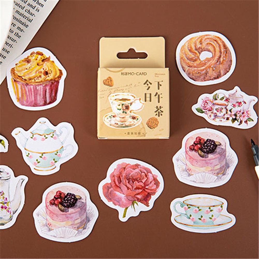 Lanfy Alat Tulis Stiker Khusus Hias Kue Kopi Kekinian Sore Teh Perlengkapan Sekolah Scrapbooking Lable