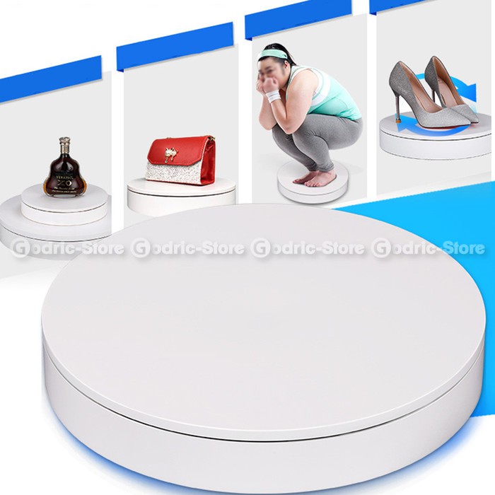 Turntable Tempat Foto Produk Putar Rotating Stand Display 16CM