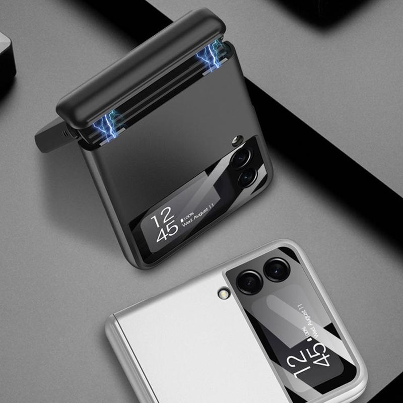 Casing Hard Case PC Matte Shockproof Dengan Engsel Magnetik Untuk Samsung Galaxy Z Flip 3