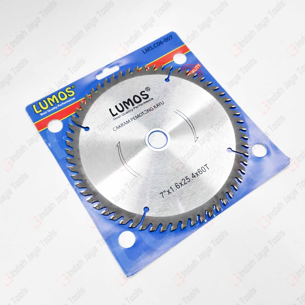 LUMOS 7 X 60T Circular Saw Blade - Mata Pisau Potong Gergaji Kayu Wood